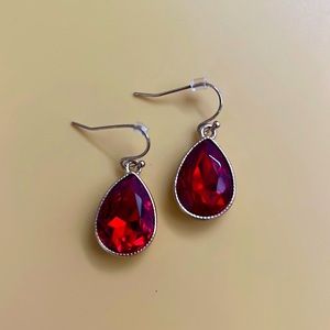 Red and gold earrings!